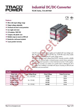 TCL 024-112 DC datasheet  